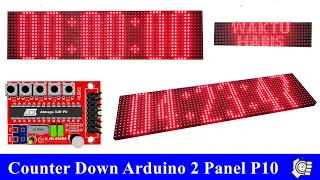 Counter Down Arduino 2 Panel P10