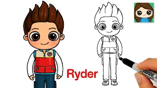 How to Draw Ryder 🐾 PAW Patrol