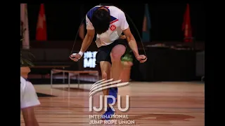 2023 WORLD JUMP ROPE CHAMPIONSHIPS - 持棒衛士 - 4x30s Single Rope Speed Sprint (coach box view)