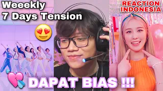 AKHIRNYA DAPAT BIAS😍💘!!! || [MV] Weeekly (위클리) - 7days Tension(텐션업) || REACTION (Indonesia)