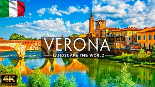 FLYING OVER VERONA, ITALY (4K UHD)- Wonderful Natural Landscape With Calming Music For New Fresh Day