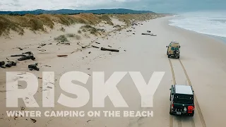 Camping on Oregon beaches is generally not a safe choice