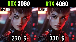 RTX 3060 VS RTX 4060 - TEST IN 20 GAMES 1080P - 2K - 4K