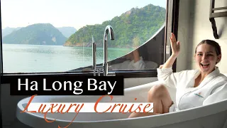 We took a luxury Ha Long Bay cruise || Genesis Regal Cruises (full ship tour) || Ha Long Bay,Vietnam