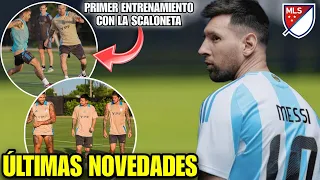 🚨 Primer entreno de MESSI con ARGENTINA en las instalaciones del INTER MIAMI 🤩 Equipo ideal MLS ✅️