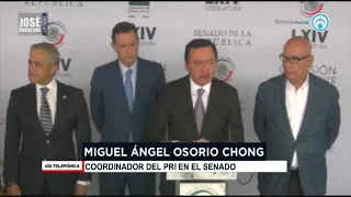 Miguel Angel Osorio Chong, coordinador PRI en el Senado, en entrevista con José Cárdenas informa