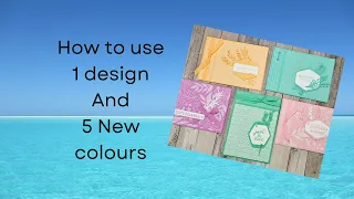 How to use 1 design and 5 new colours