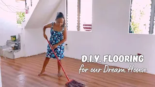 We already installed Vinyl Tiles Flooring | D.I.Y. Dream House On a budget