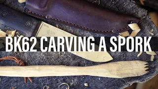 BK62 CARVING AND UTILITY REVIEW | How to carve a spork with a BK62