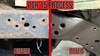 Applying POR 15 On Truck Frame (FULL PROCESS)