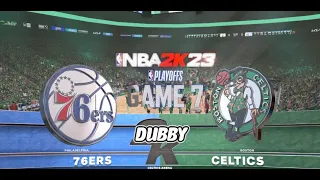 Game 7 Simulated Celtics vs 76ers NBA 2K23 Gameplay PS5