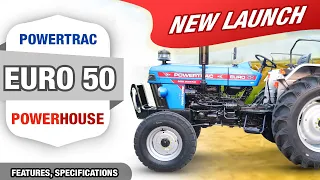 New Powertrac Euro 50  PowerHouse Features & Specifications | Tractor Junction | Hindi