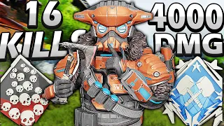 Bloodhound 16 Kills 4000 Damage Apex Legends Gameplay | No Commentary