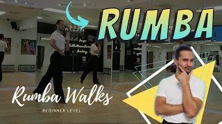How to dance Rumba Walks | Beginner Level | Footwork | Timing |Mechanics | Tip#63| Dallas Texas