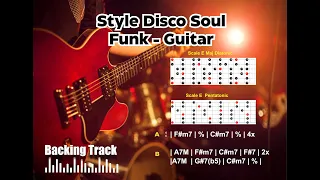 Style Disco Soul Funk Guitar - Backing Track for improvise