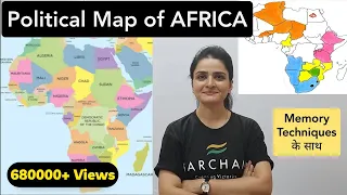 World Map: AFRICA Political Map - Learn all countries on map