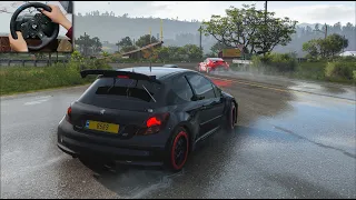 Peugeot 207 Super 2000 (500HP) - Forza Horizon 5 | logitech g923 gameplay