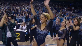 Danusia Francis scores a perfect 10 on the beam for UCLA