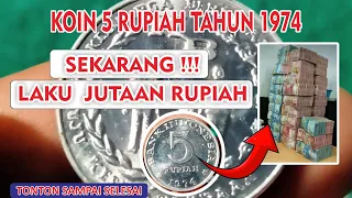 Harga Koin 5 rupiah Tahun 1974 beserta Detailnya @kolektor_tinik