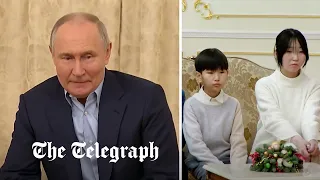 Putin meets with bereaved families of killed Russian soldiers