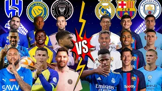 Al Hilal AL Nassr Inter Miami 🆚 Real Madrid Barcelona Man City !🔥😲(Ronaldo, Messi, Neymar)