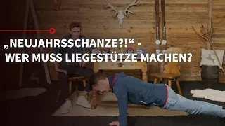 „Neujahrsschanze?!“ 😂 Wer muss Liegestütze machen? Tournee-Quiz mit Stefan Kraft & Daniel Tschofenig