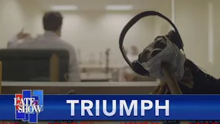 Late Show Correspondent Triumph The Insult Comic Dog Hosts A Focus Group With Real Trump Supporte…
