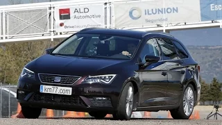 SEAT León ST 2017 - Maniobra de esquiva (moose test) y eslalon | km77.com