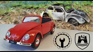 Restoration 1950 VW Beetle  "Abandoned model"