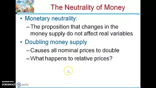 Classical Dichotomy & Money Neutrality