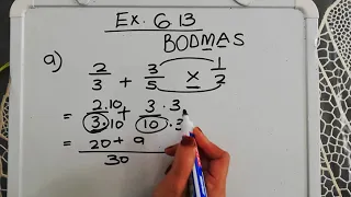 Grade 7: Calculations of Fractions using BODMAS