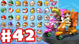 Mario Kart 8 Deluxe Switch Part 42 - Peach and Daisy Drive Pizza Bike in Moon Cup and Flower Cup