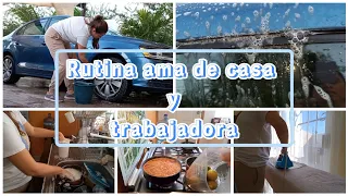 Lavando el carro y cocinando ⭐/ Rutina de mi mañana ahora que trabajo 😃💯