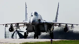 Take-off of a pair of MiG-29 SMT | Dyagilevo | Closing Aviadarts 2018 | Ryazan