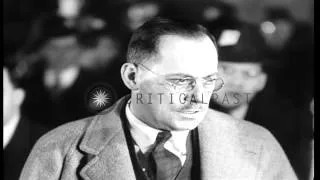Murderer of Lindbergh Jr., Bruno Hauptmann executed in Trenton, New Jersey HD Stock Footage