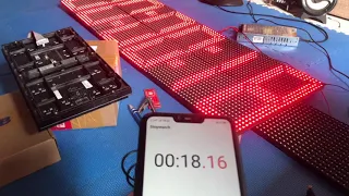 Timer Stopwatch Arduino P10 6 Panel