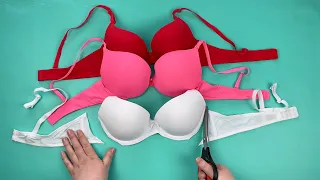 5 best ideas from old and unnecessary bras! Amazing processing!