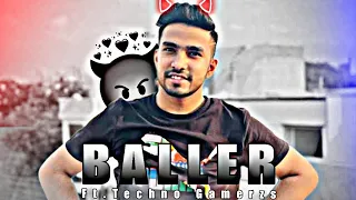 Baller Ft.@TechnoGamerzOfficial | Ujjwal Attitude Status😈| Amazing Edit #youtuber #ujjwal #editz