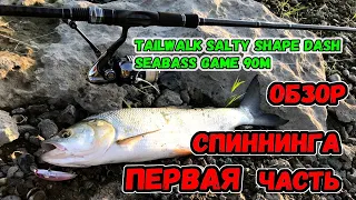 #32 Обзор спиннинга Tailwalk SALTY SHAPE DASH SEABASS GAME 90M 2.74m 10-35g часть 1