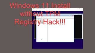 Install Windows 11 without a TPM with a registry hack!