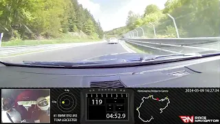 RN #1 Onboard video Nürburgring Bridge to Gantry, BMW E92 M3, 08:11.287