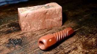 Making a stone pipe (chillum) / Výroba kamenné dýmky