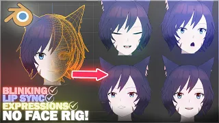 EASIEST Way to Add Blinking & Lip Sync + Final EXPORT Steps! Blender Anime