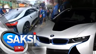 Mamahaling sports car na walang plaka at 'di umano maayos ang registration, na-impound | Saksi