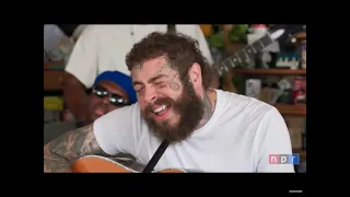 Best version of Sunflower ever Post Malone NPR Tiny Desk Concert   SD 480p