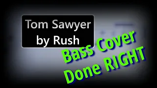 Tom Sawyer Bass and Bass Synth Cover 2023 | Tom Sawyer by Rush Performed on Bass