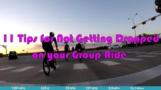 11 tips on NOT getting Dropped at your next Group Ride (22 min)