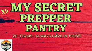 20 Foods I keep in my Secret Prepper Pantry: #secret #pantry #food