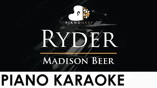 Madison Beer - Ryder - Piano Karaoke Instrumental Cover with Lyrics