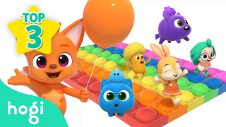 Learn Colors with Balloon, Pop It + Candies | Colors for Kids | Hogi Colors | Hogi Pinkfong Colors